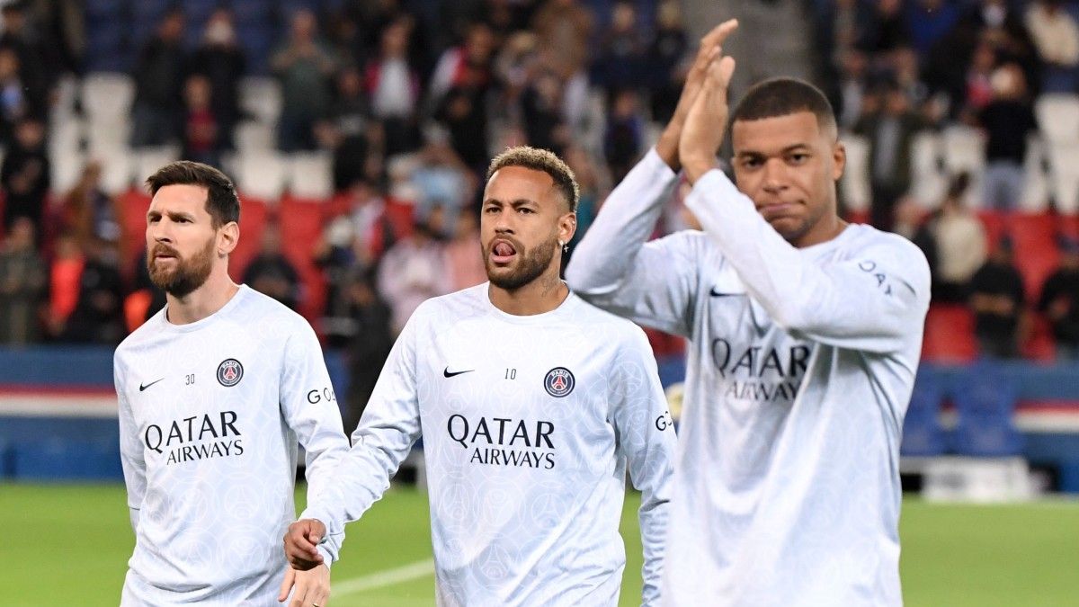 Lionel MESSI, NEYMAR JR et Kylian MBAPPE